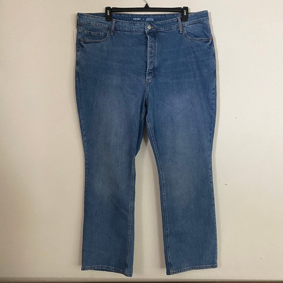 NEW Old Navy Extra High-Waisted Kicker Boot-Cut Button-Fly Jeans 24 - Picture 4 of 8